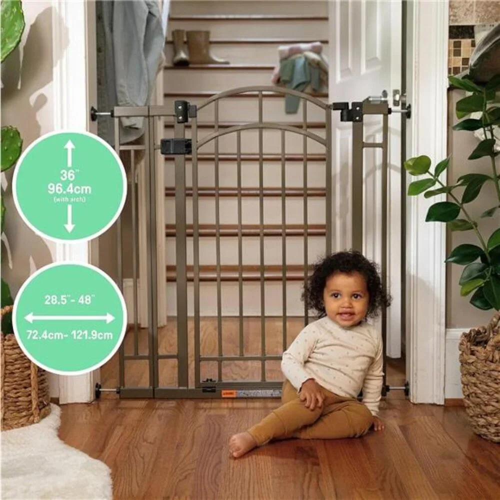 Multi-Use Decorative Extra Tall Safety Pet and Baby Gate,28.5'-48' Wide,36' Tall